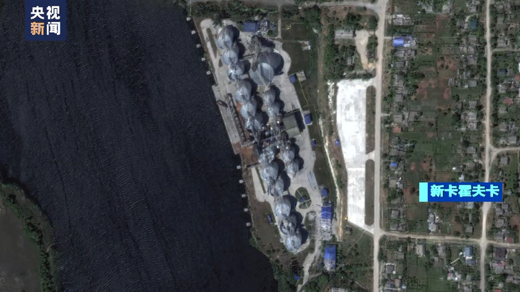 卡霍夫卡水电站受损影响持续：水库水量流失超六成 沿岸生态环境遭重创