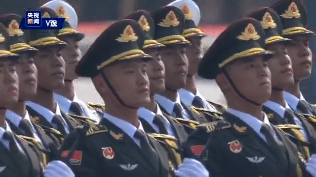 AI剪辑丨解放军仪仗方队
