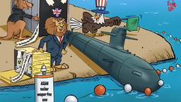 【Editorial Cartoon】nuclear proliferation AUKUS