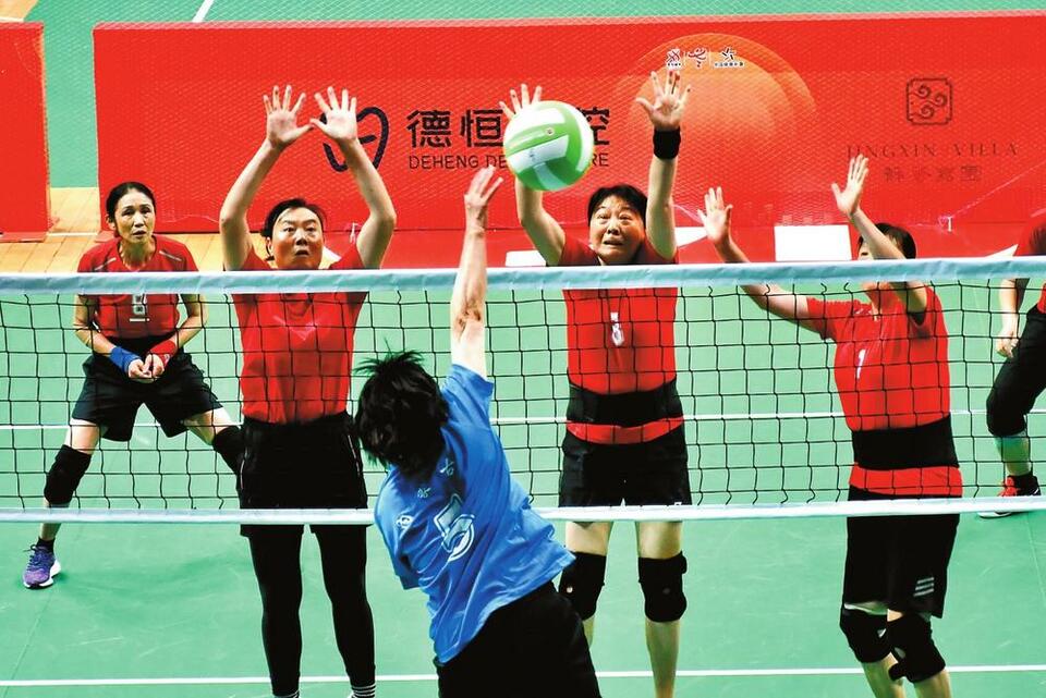 云南省老年气排球队全国老健会展风采