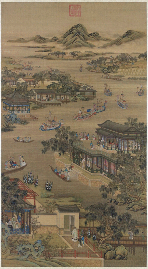 妙笔绘端午 仲夏观龙舟——《艺术里的奥林匹克》与您共赏《十二月令图·五月》洋溢的繁盛祥和