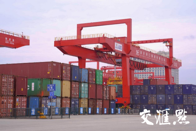 奋进中国 大江澎湃｜从小渔村到长江中上游第一港，看阳逻港如何打造中西部最佳“出海口”