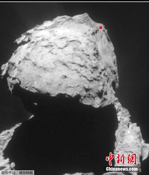 罗塞塔号找到失踪登陆器菲莱 被卡在彗星裂缝中