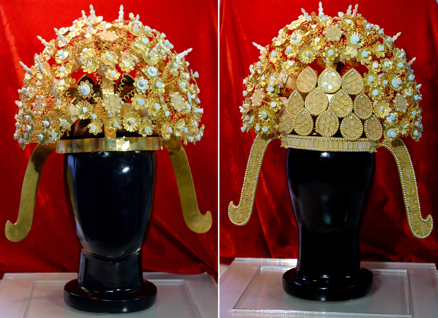 扬州隋炀帝萧后冠在西安完成修复仿制