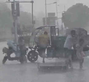 点名“曝光”！你们两位被雨浇透的样子太帅了！