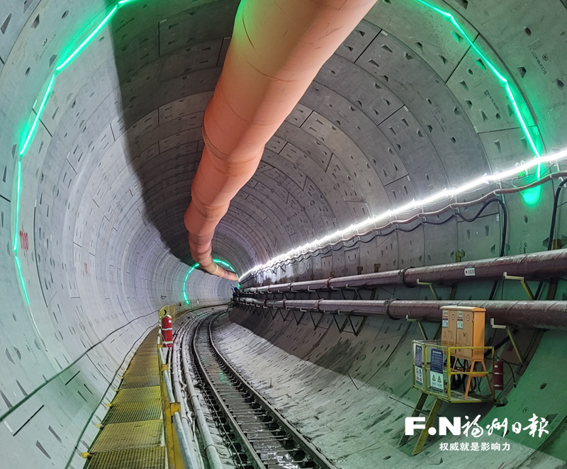 福州滨海快线最长盾构区间双线贯通 提前一个月完工