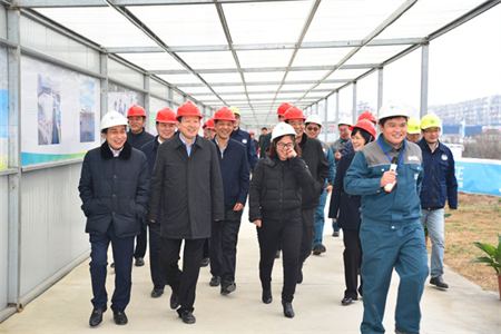 江苏省委常委、苏州市委书记周乃翔视察高能环境苏化项 江苏省委常委、苏州市委书记周乃翔视察高能环境苏化项