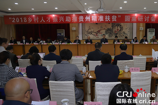 贵州多部门参与圆桌会议 共谋乡村人才振兴