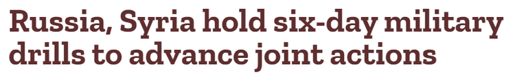 俄叙举行联合演习 防范空中挑衅