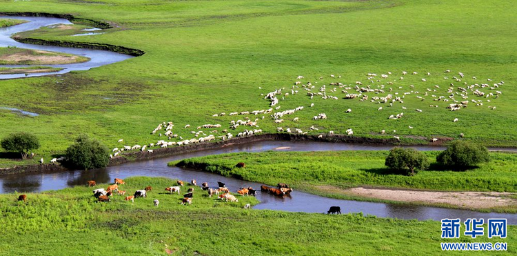内蒙古自治区科右前旗草原风光美不胜收