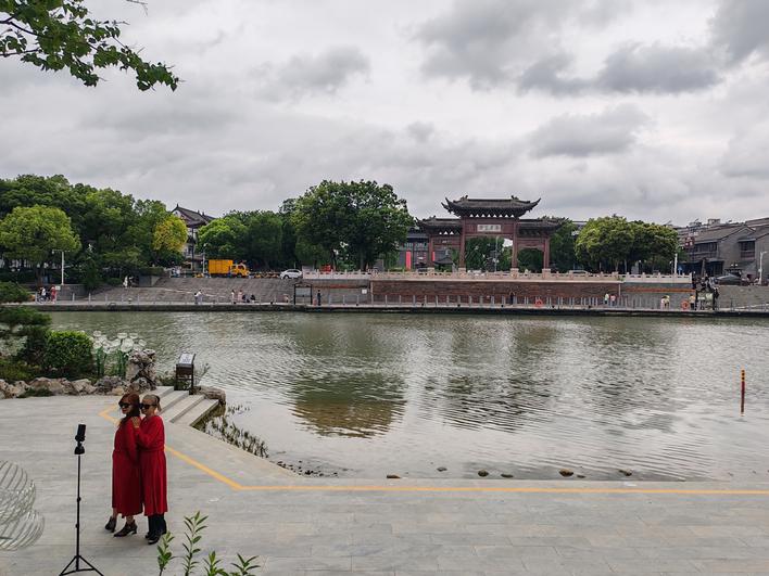 揚州古運河風光帶成市民遊客新“打卡地”