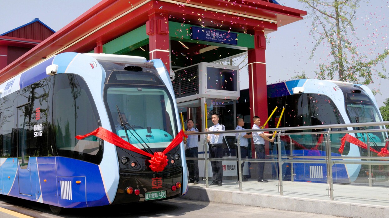 World's Longest Autonomous Rail Rapid Transit(ART) Line Opens in Yibin_fororder_ae452e9b3d205e02fedec83e7f5b307