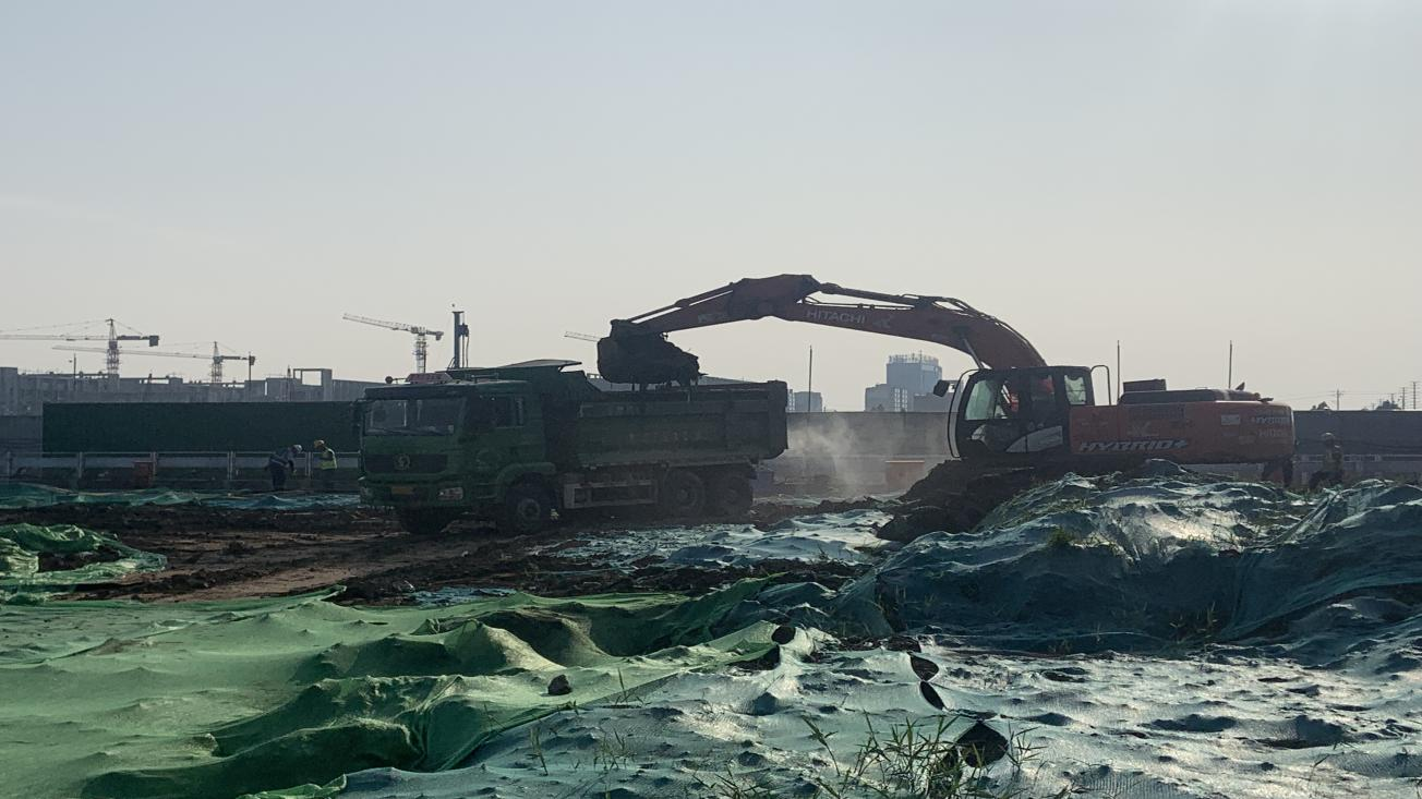 惠民县文化融媒体中心项目基坑土方进行开挖_fororder_图片1