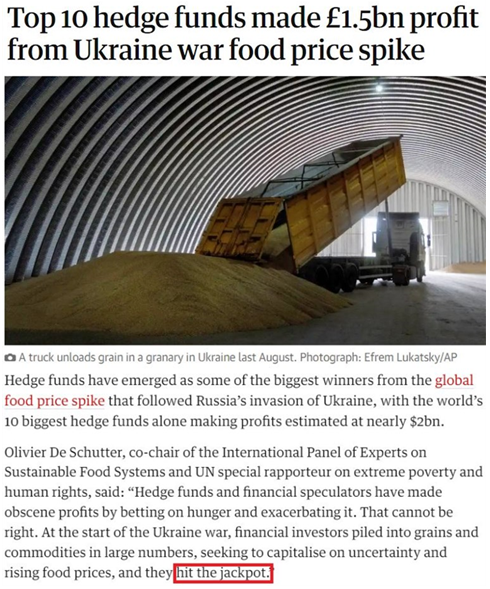 世界粮价反弹，谁是罪魁祸首？