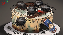 【Editorial Cartoon】What an awful birthday!