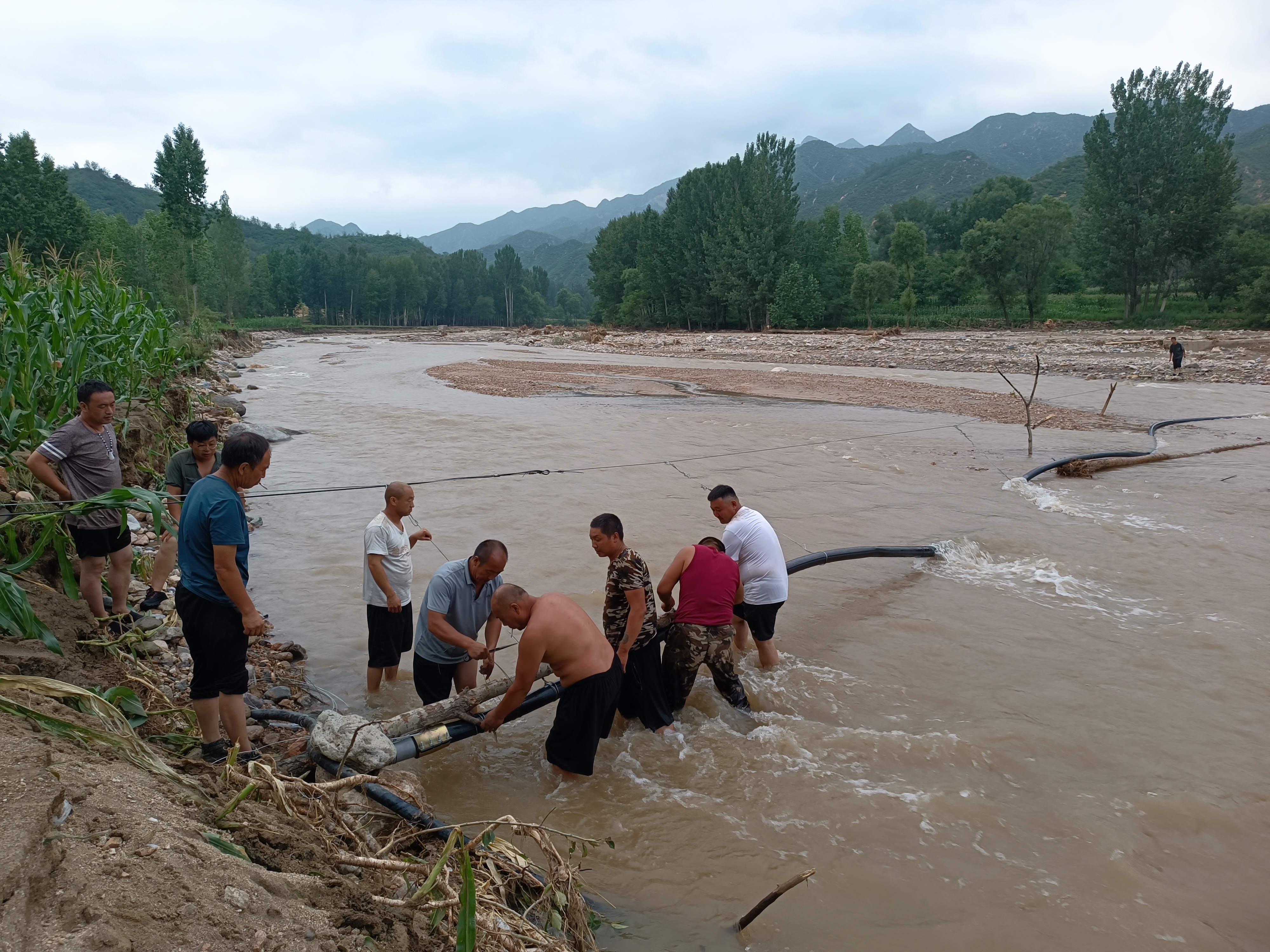 河北涞源：有序开展灾后重建恢复生产_fororder_1