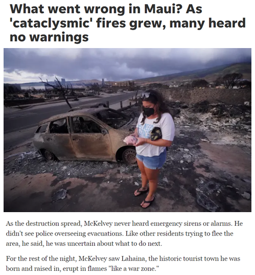 夏威夷“史无前例”大火的背后 美国在气候治理方面反复横跳