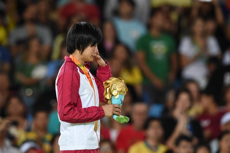 李丽青获得里约残奥会柔道女子48公斤级冠军