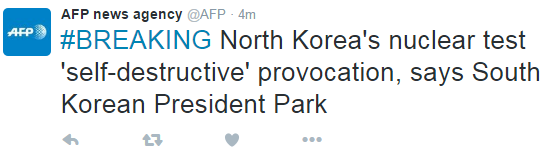 ​朴槿惠称朝鲜挑衅只会加速其自灭
