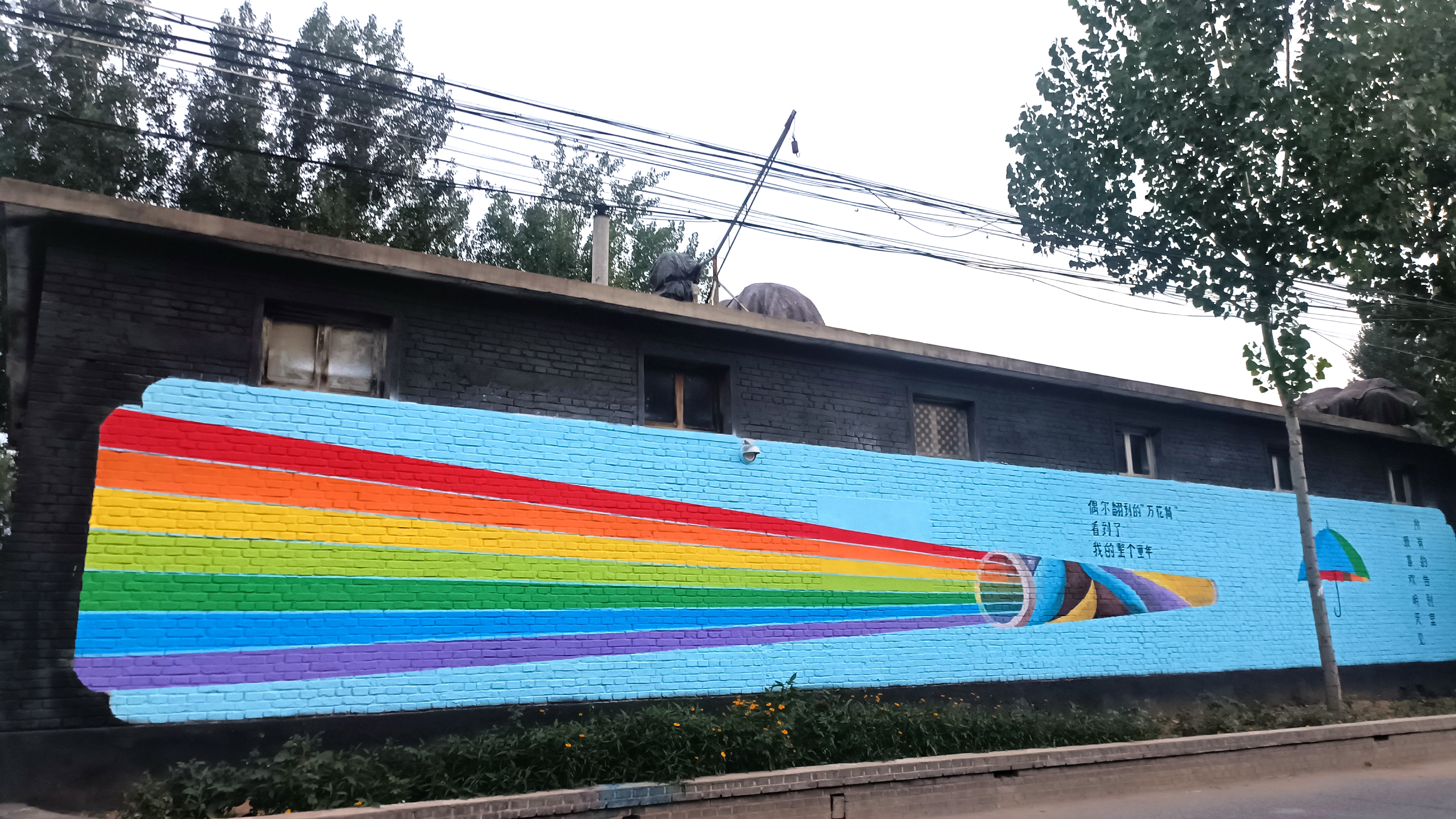 （原创）河北唐县：网红墙绘出文明新风景_fororder_墙体绘画栩栩如生 (3)