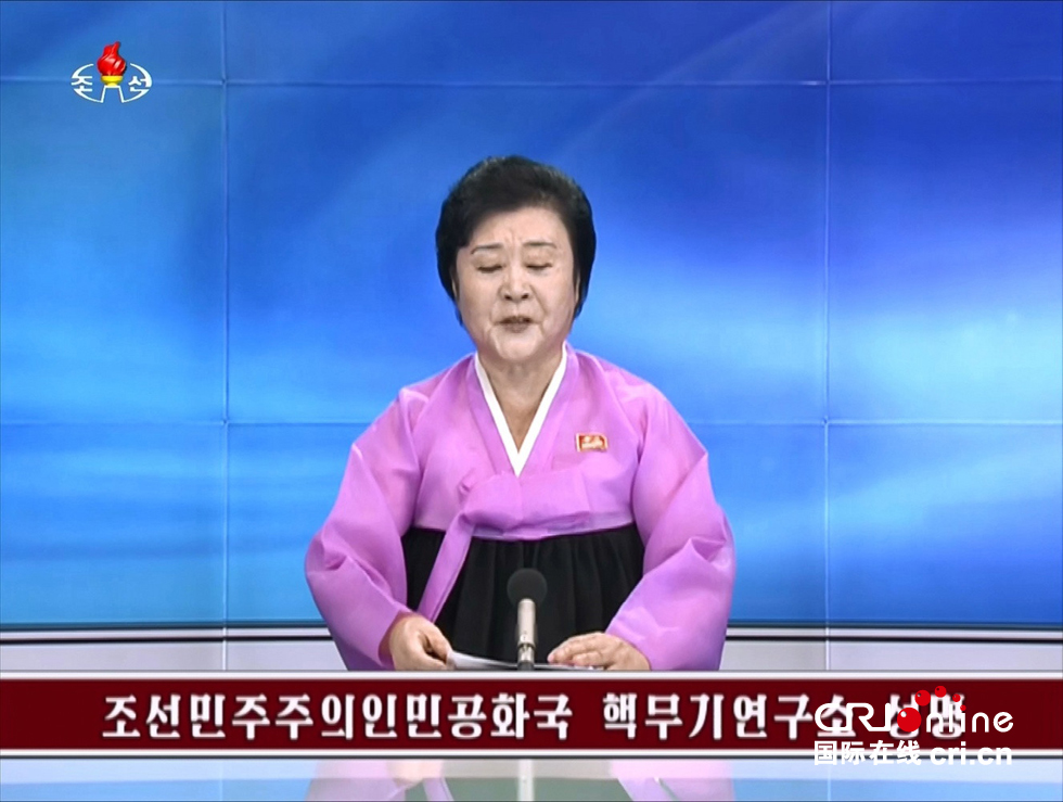 朝鲜中央电视台的截图