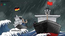 【Editorial Cartoon】"De-risking" is the real risk