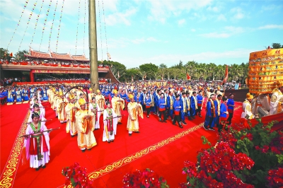 慶祝媽祖信俗申遺成功十週年 湄洲島舉行海祭媽祖大典