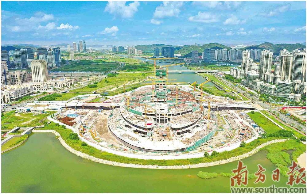 天沐琴台“古琴”形外观初现 “横琴之心” 初长成_fororder_3