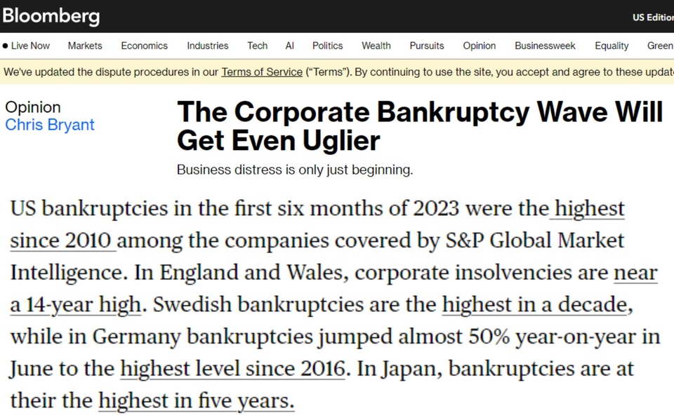 美联储持续加息！倒闭破产的不只是美国企业