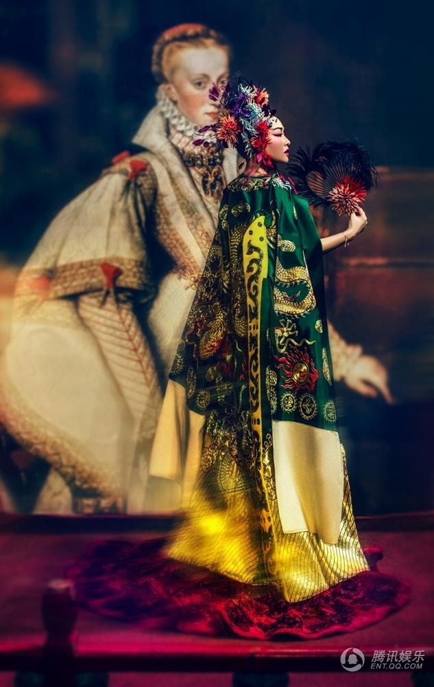 钟丽缇张伦硕京剧主题婚照曝光国粹就是美