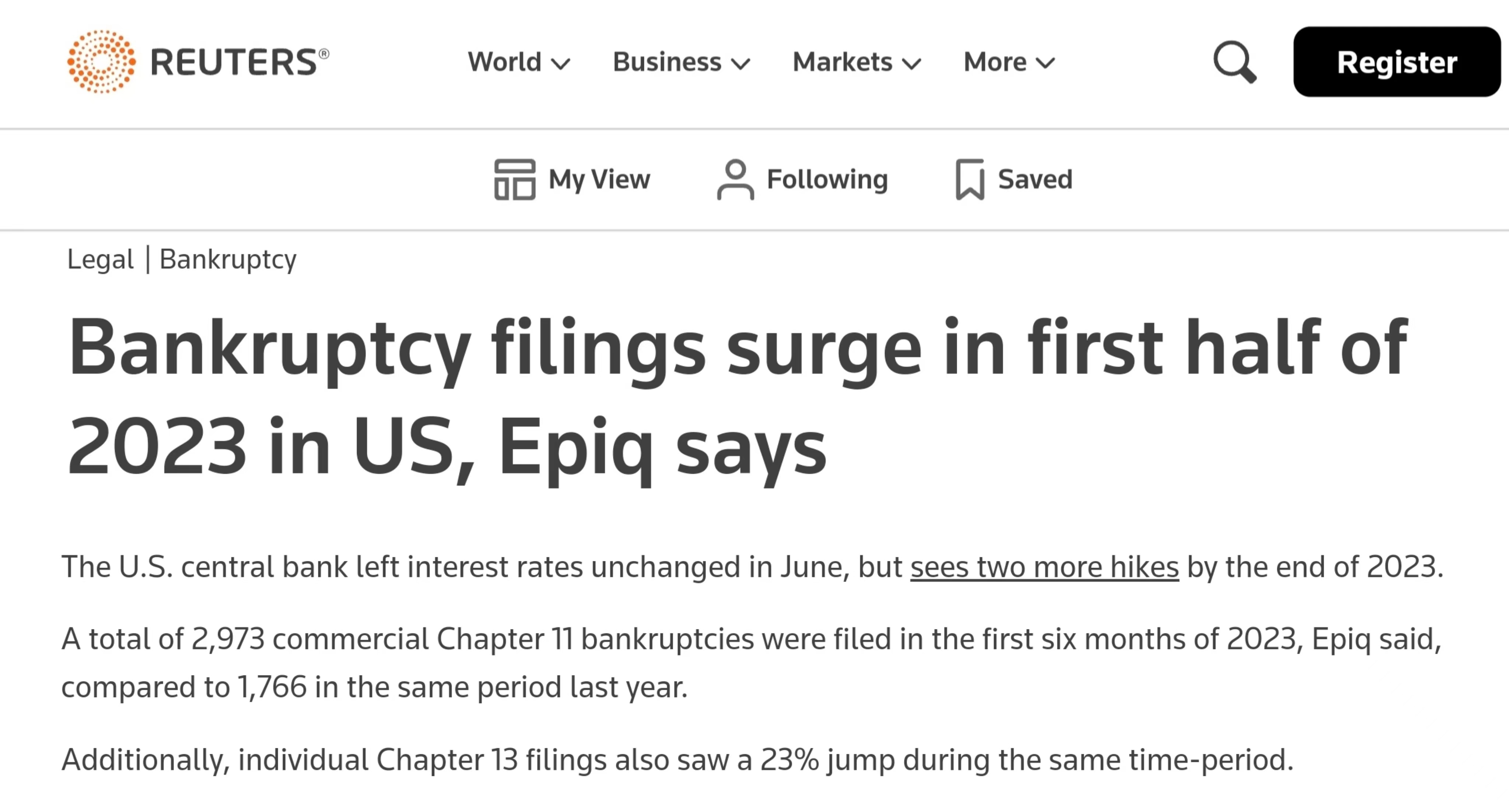 美联储持续加息！倒闭破产的不只是美国企业- 国际在线移动版