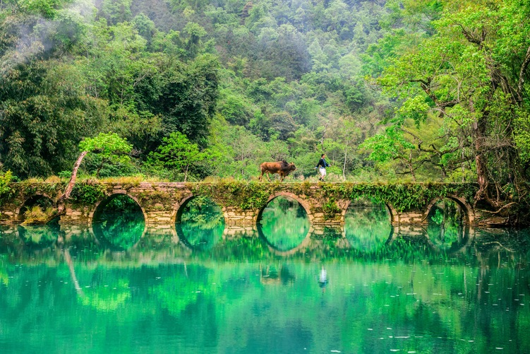 乘着贵南高铁寻美荔波｜踏瀑戏水，万池清波喜迎贵客