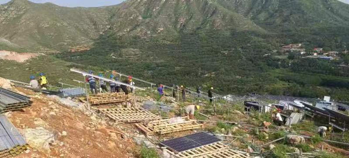 图片默认标题_fororder_光伏项目安装现场 摄影 段成南