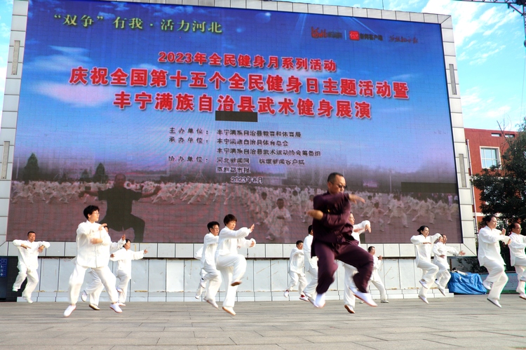 图片默认标题_fororder_丰宁全民健身日武术健身展演活动现场   教体局提供3