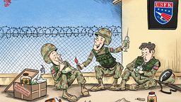 【Caricatura editorial】Dónde hay su ejército hay drogas