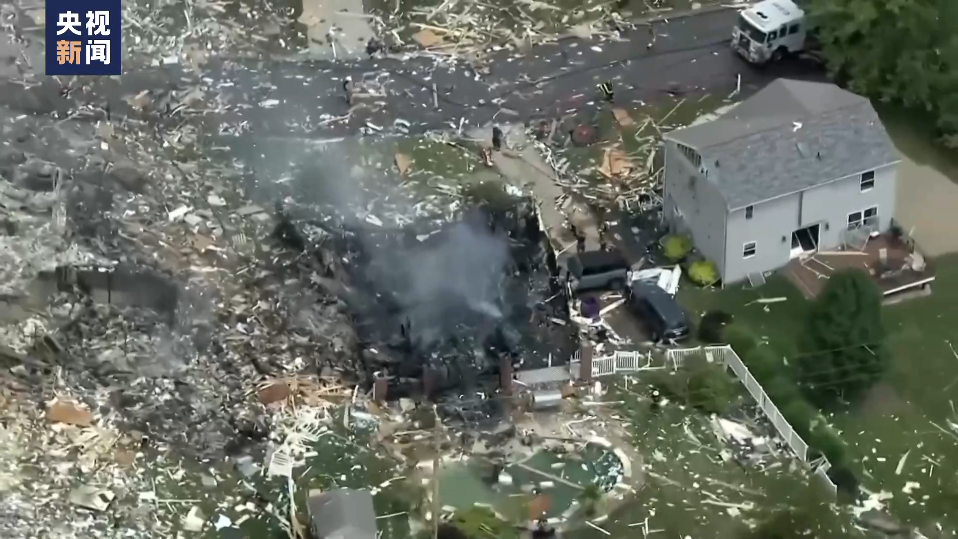 美国宾夕法尼亚州发生房屋爆炸 至少5人死亡