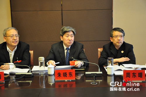 朱晓东参加忻州市第四届人大四次会议分团会议