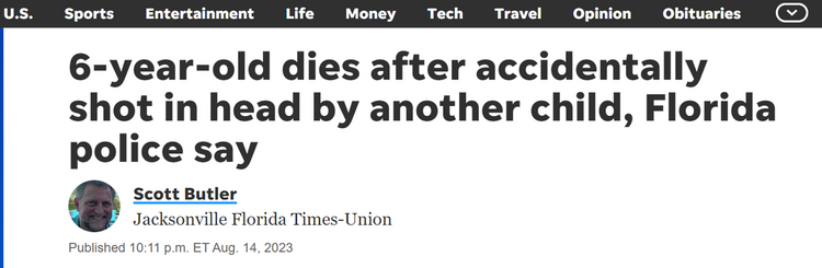 【世界说】美国今年儿童意外枪击已致85人死亡 美媒：这是本不该发生的惨剧！