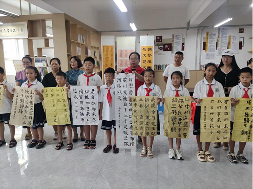 图片默认标题_fororder_满城区社区暑期七彩课堂之书法课堂 摄影 穆福军