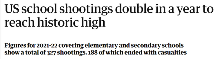 【世界说】美国校园枪击事件数量连续两年创新高！枪支管控组织：这是多年来政策不作为的后果
