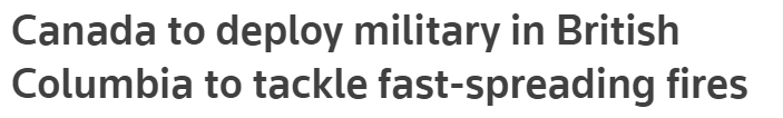 “史无前例”的山火肆虐燃烧，加拿大六成山火失控！