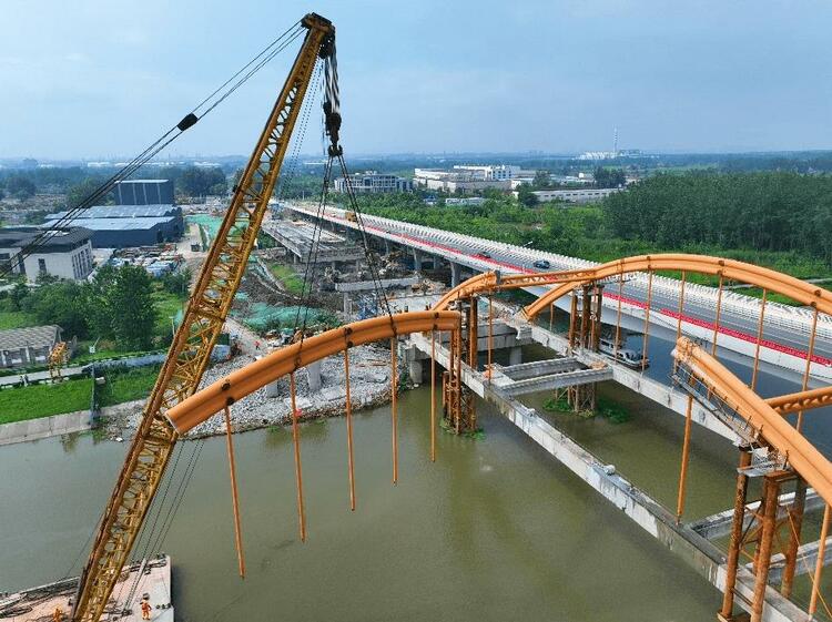 南京仙新路D2标项目滁河大桥老桥拆除完成_fororder_1
