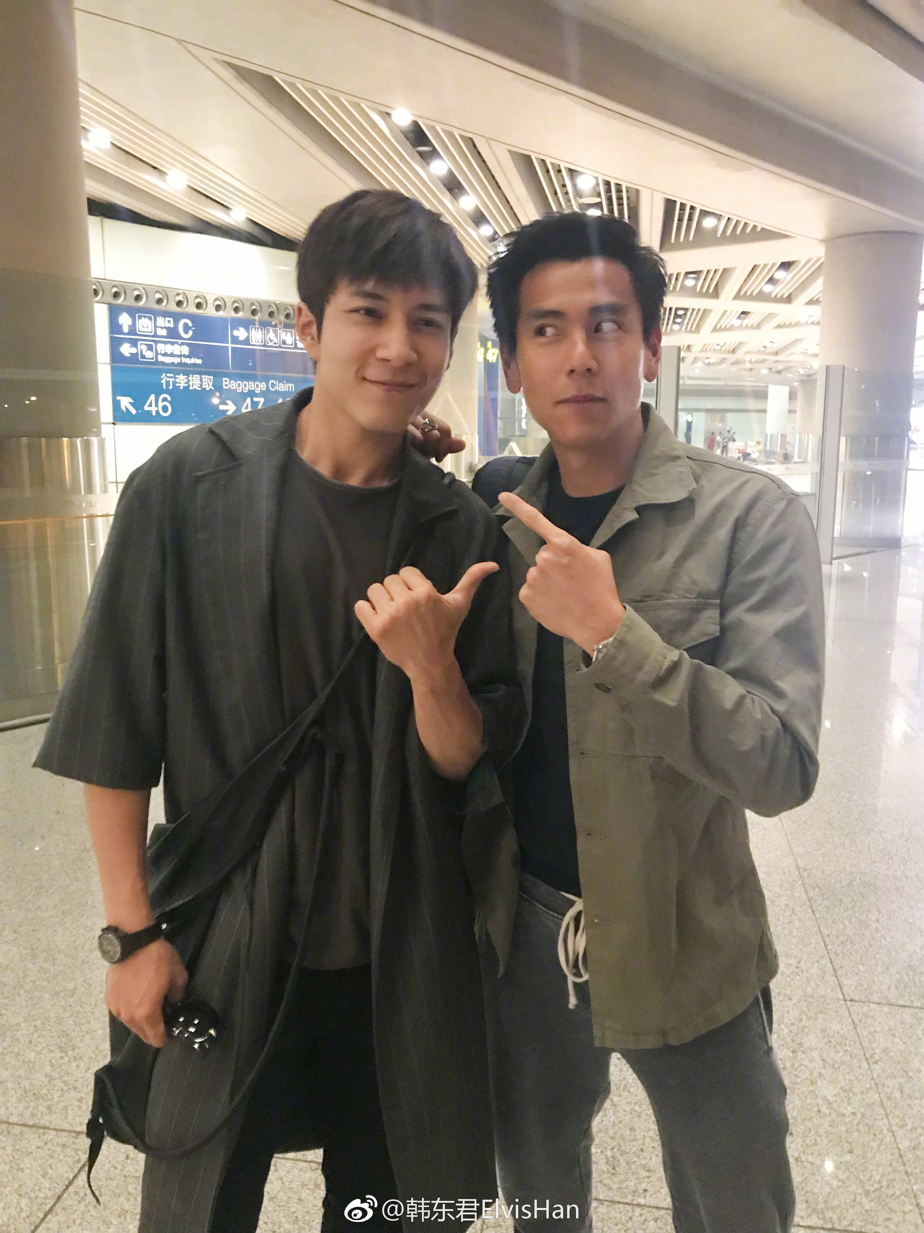 老公韩东君彭于晏同框了网友果然胖子都是潜力股