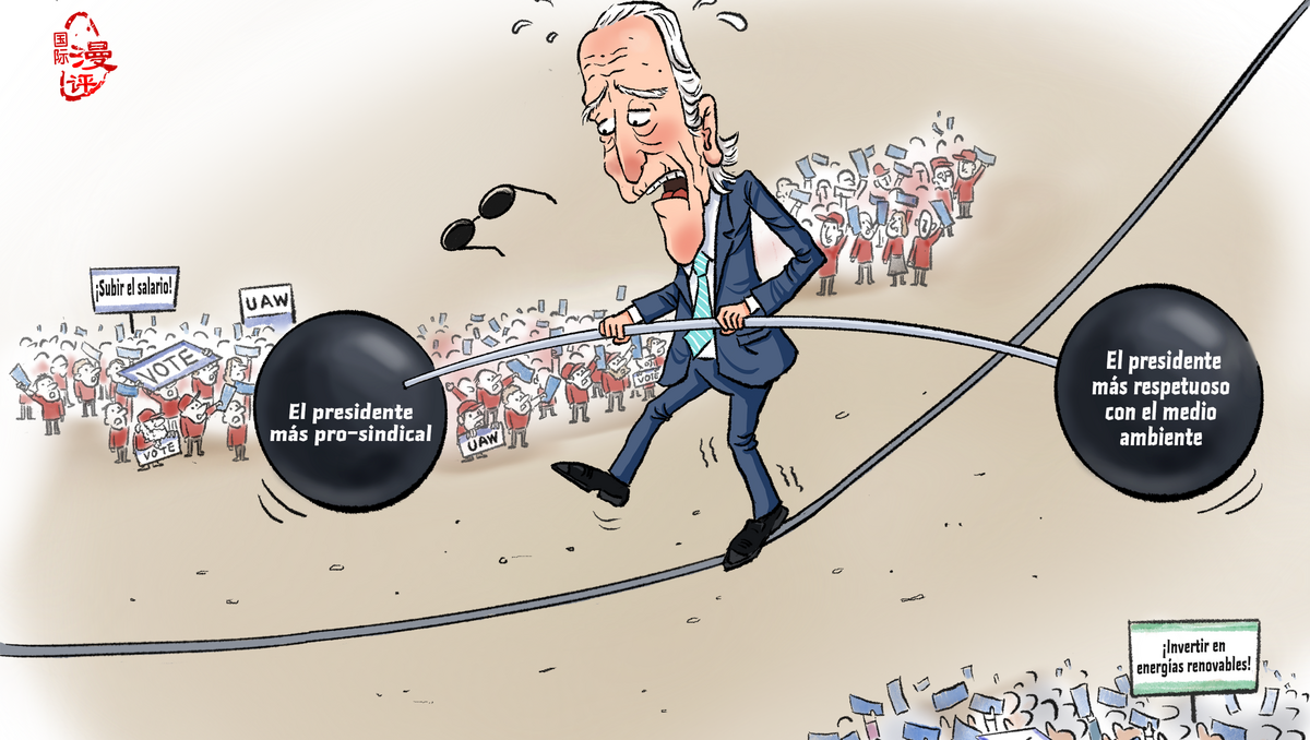 【Caricatura editorial】“ ¡Es tan duro para mí！”