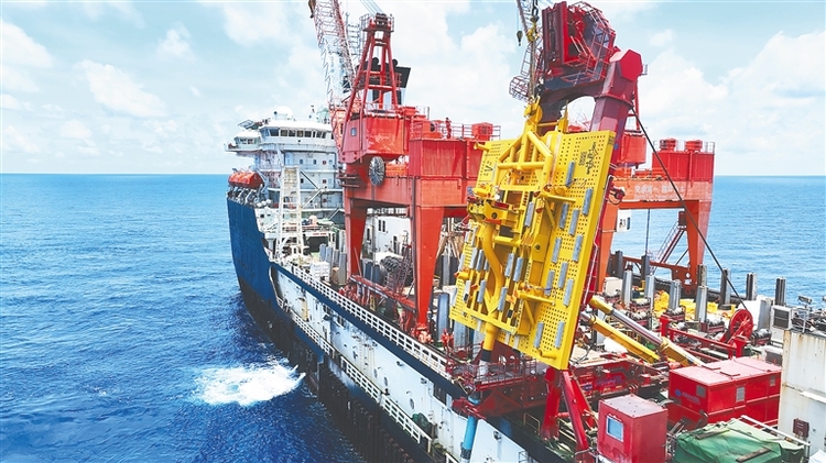 国内最大海底管道终端在海南完成安装_fororder_海南