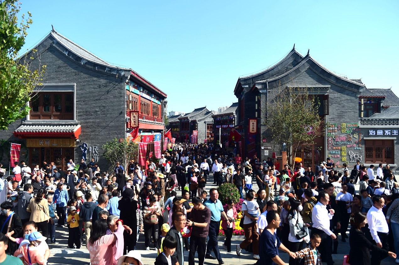 河北沧州：运河“南川老街”受京津游客热捧_fororder_1