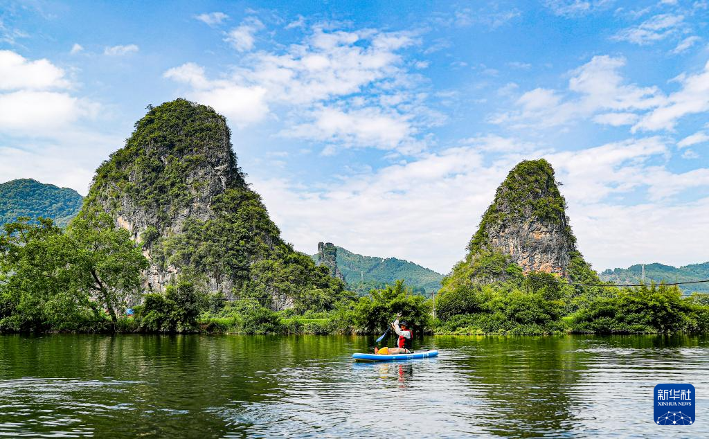 桂林山水间 户外运动精彩纷呈