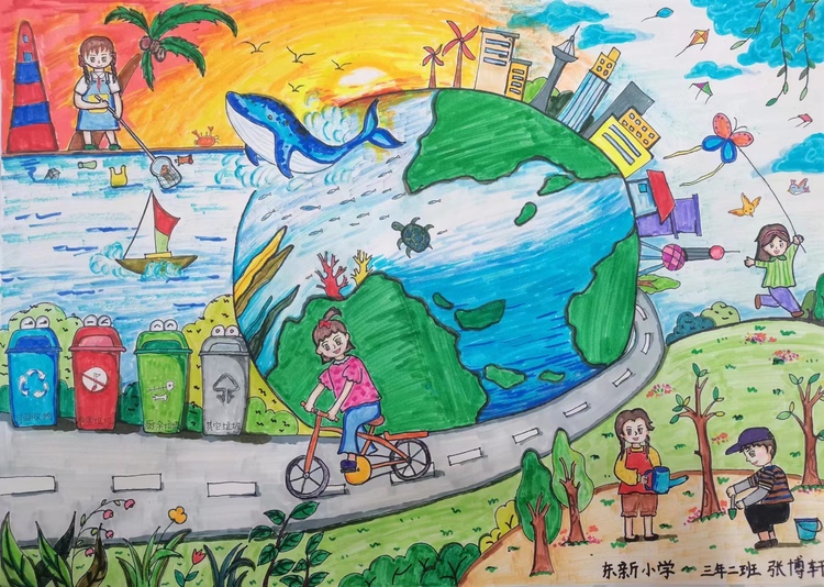 （環境專題）妙筆繪生態 瀋陽市第四屆兒童生態環保繪畫大賽作品展播（五）_fororder_3.2張博軒