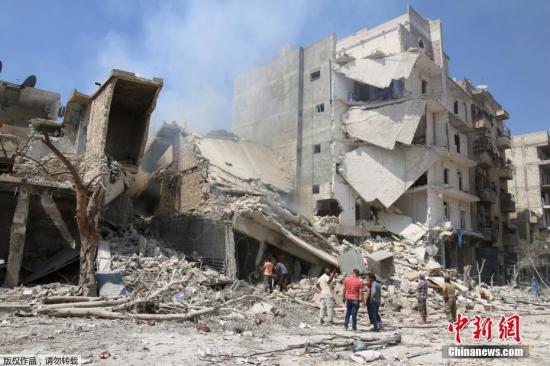 美主导联军空袭叙利亚政府军据点 至少62人死亡