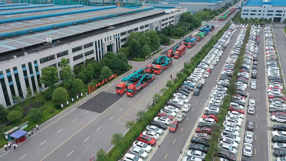 湖南長沙縣長沙經開區“三個高地”建設集中採訪暨山河智慧國際批量發貨儀式舉行_fororder_圖片1